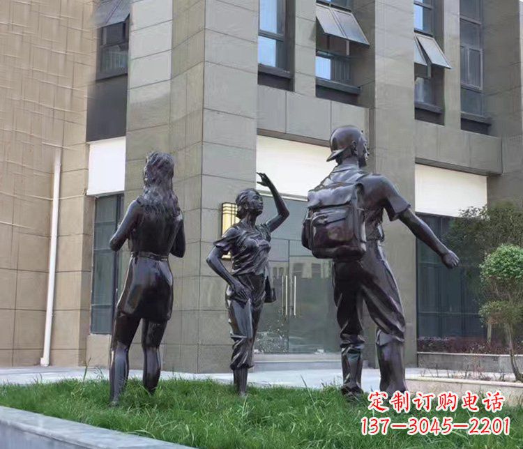 太原小区铜雕美女人物雕塑