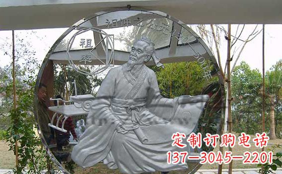 太原校园不锈钢名人浮雕