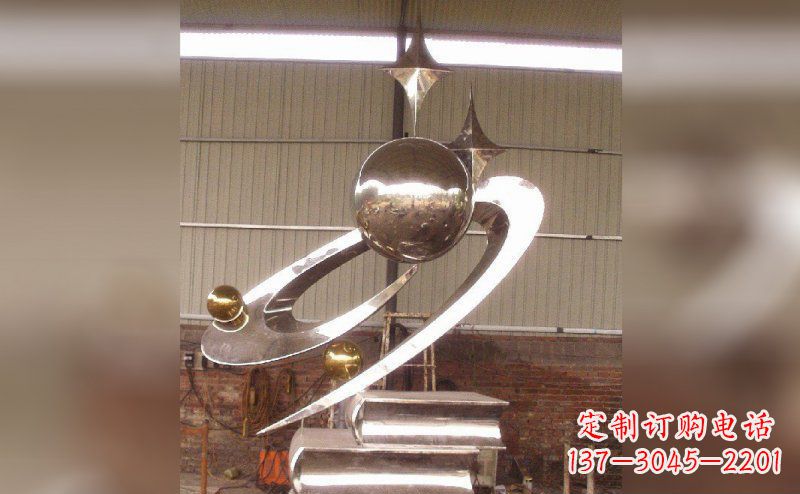 太原校园不锈钢书籍雕塑