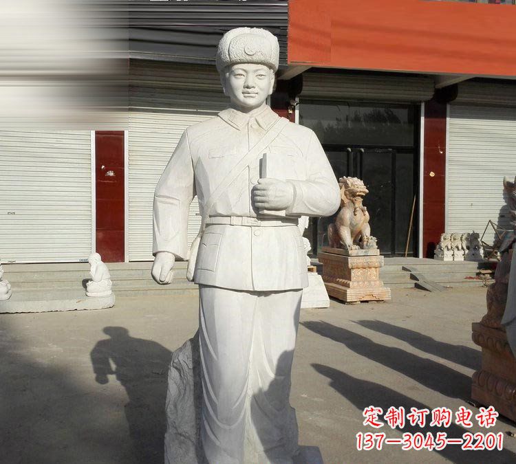 太原校园大理石立式雷锋雕塑
