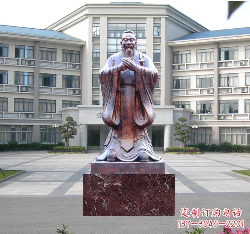太原校园雕塑孔子 (2)