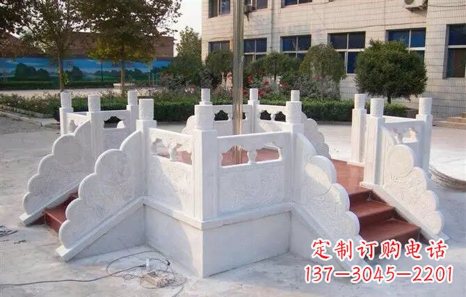 太原校园汉白玉升旗台