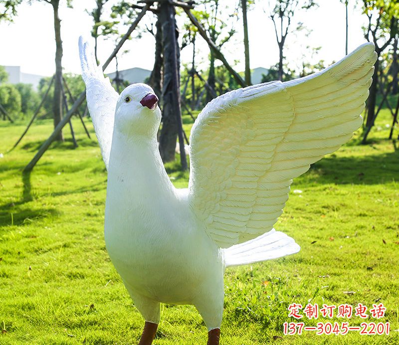 太原校园和平鸽雕塑