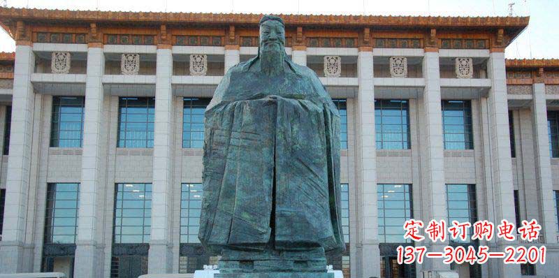 太原校园孔子景观铜雕