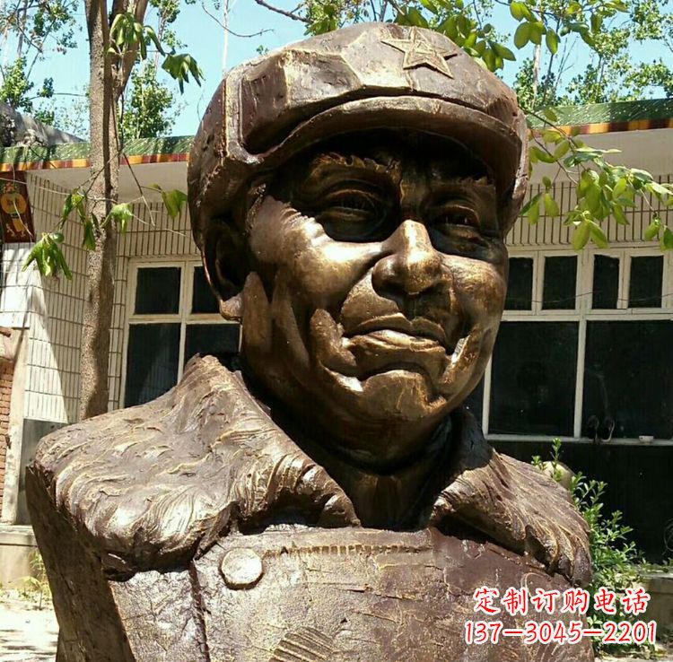 太原校园名人朱德胸像铜雕