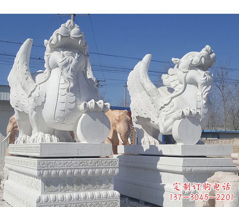 太原獬豸法院门口神兽石雕