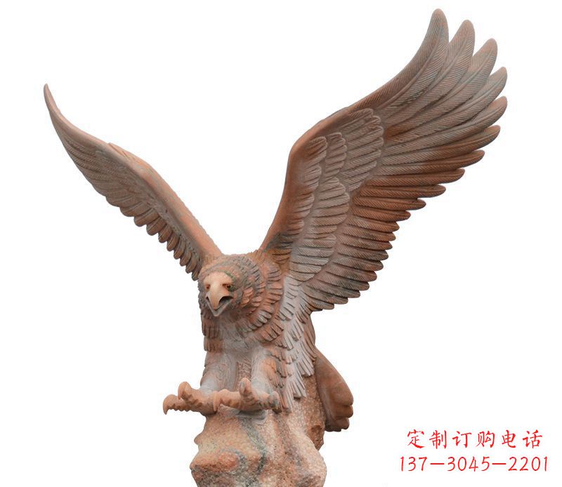 太原雄鹰展翅石雕