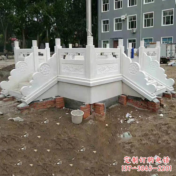 太原学校汉白玉升旗台石雕