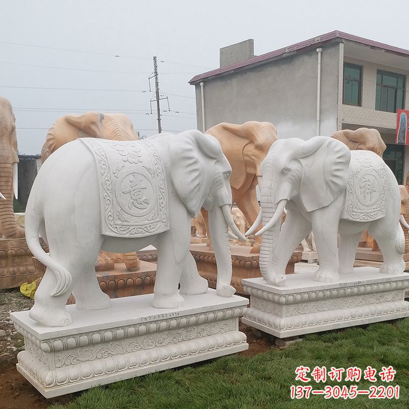 太原学校石雕大象
