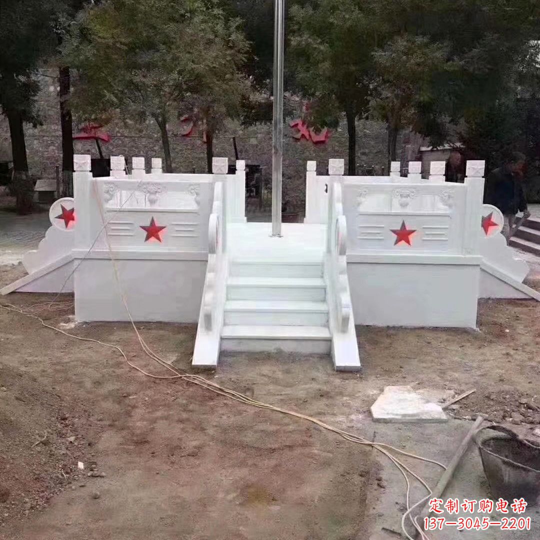 太原学校校园升国旗台