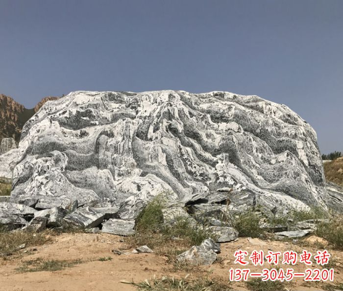 太原雪浪石假山公园景观石雕 (2)