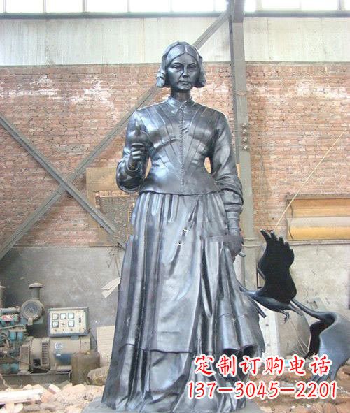 太原医院校园西方名人南丁格尔铜雕