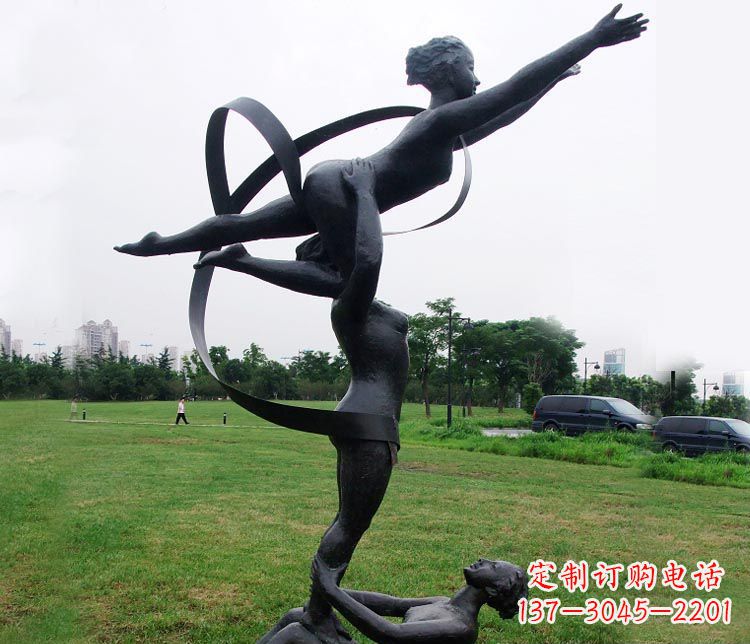 太原艺术体操运动员雕塑