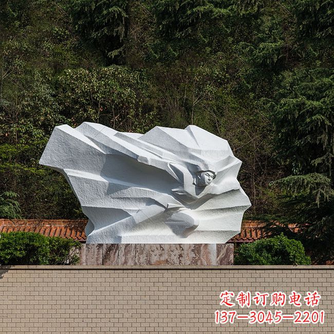 太原英雄人物黄继光景区景点汉白玉石刻雕塑