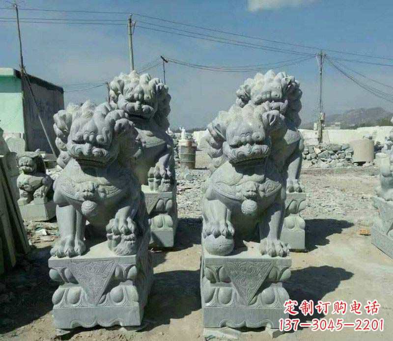 太原园林仿古狮子景观石雕