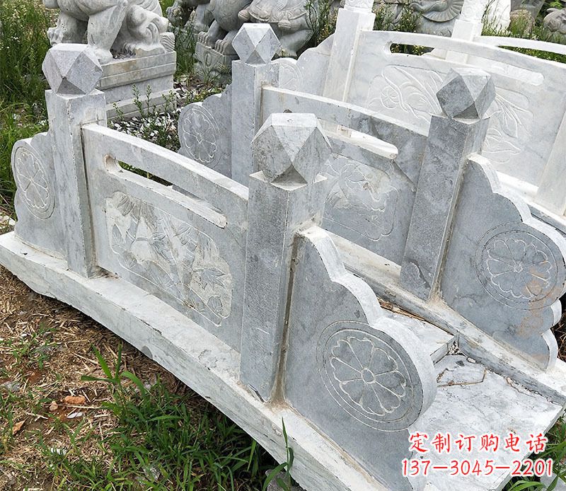 太原园林仿古石拱桥景观石雕 (2)