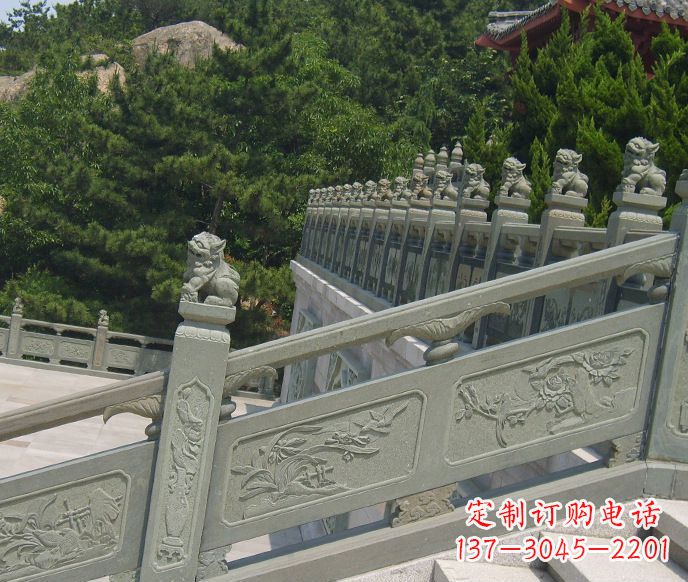 太原园林仿古石栏板景观石雕 (4)