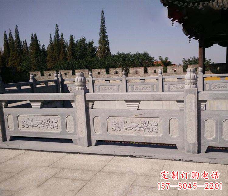太原园林仿古石栏板景观石雕 (2)