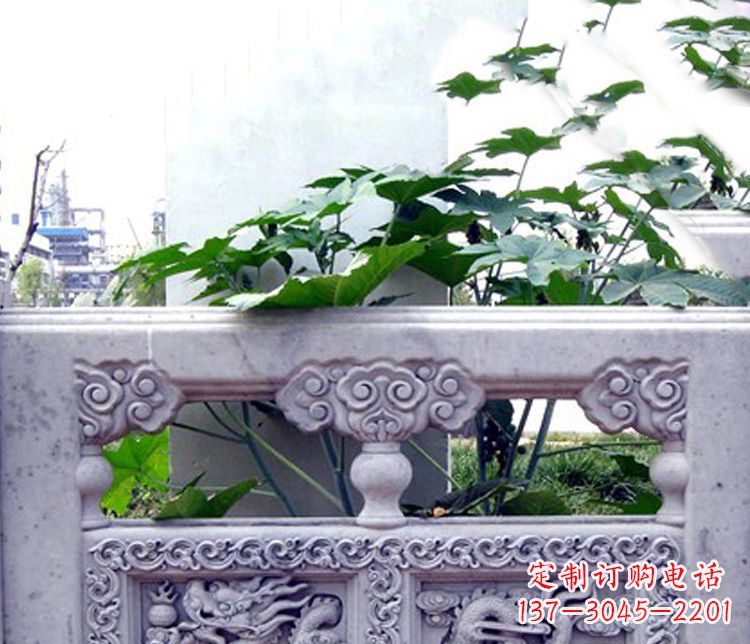 太原园林仿古石栏板景观石雕 (6)