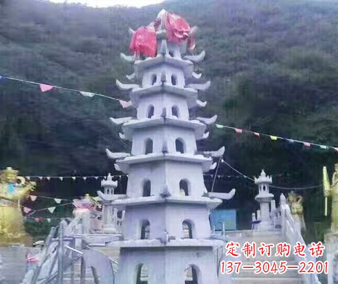 太原园林景观大理石宝塔石雕