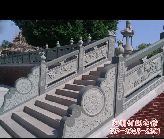太原园林景观大理石栏板雕塑 (4)