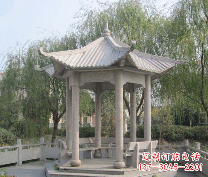 太原园林景观大理石凉亭石雕