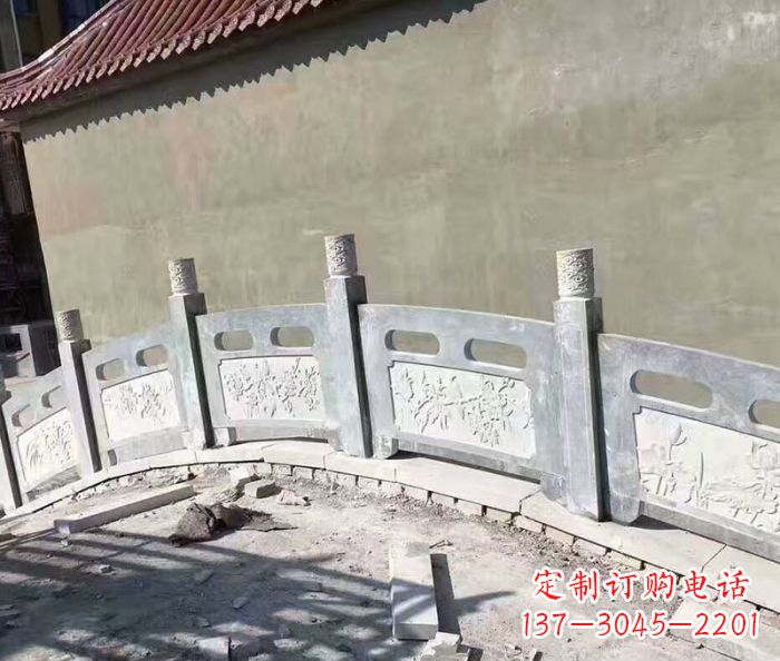 太原园林景观大理石桥栏板石雕 (5)