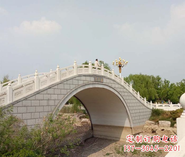 太原园林景观大理石桥栏板石雕 (6)
