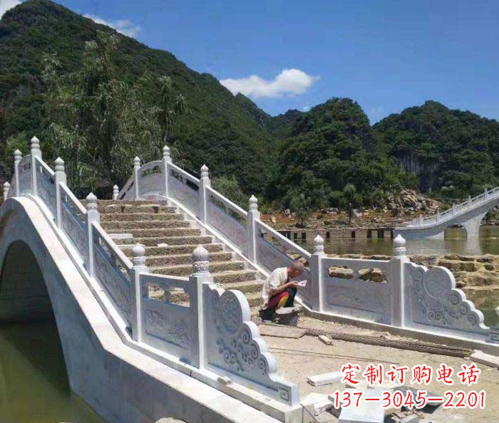 太原园林景观大理石桥栏板石雕_1