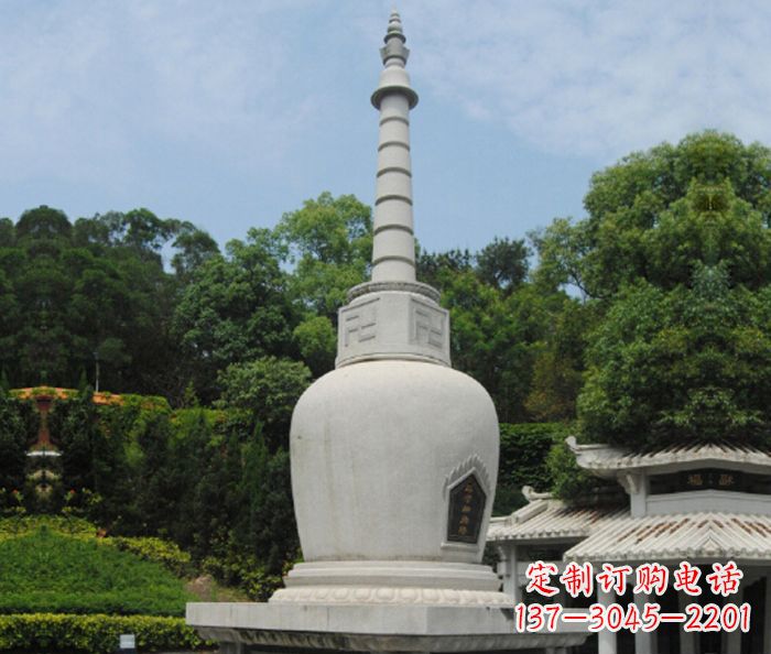 太原园林景观大理石舍利塔石雕