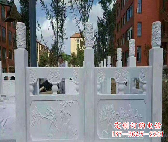 太原园林景观大理石桥栏板石雕_2