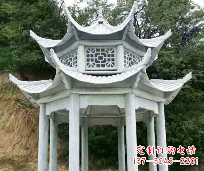 太原园林景观多层凉亭石雕