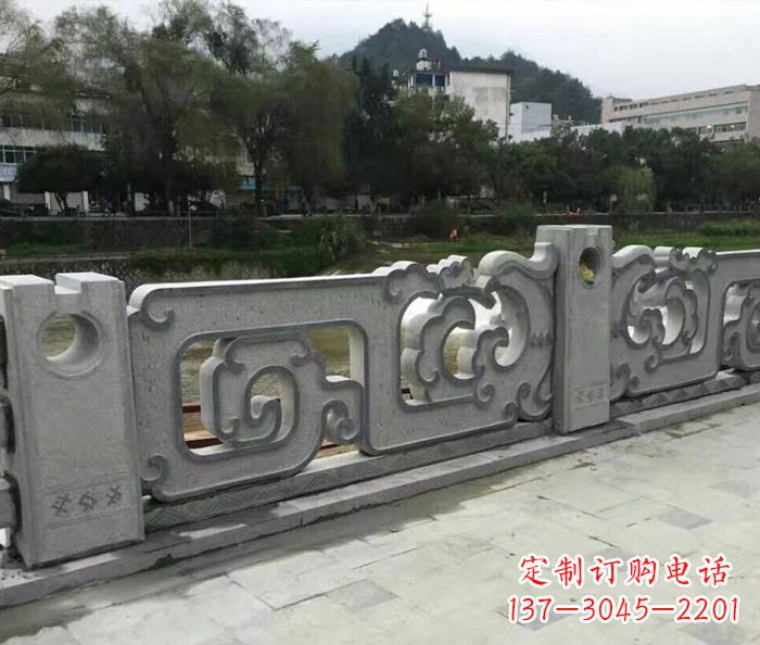 太原园林景观仿古石雕栏板_1