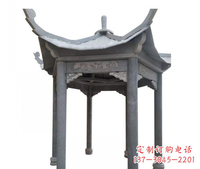 太原园林景观仿古石雕凉亭 (3)