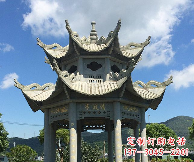太原园林凉亭景观石雕