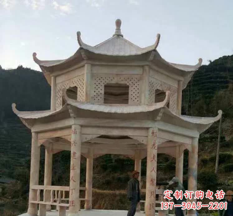 太原园林石雕凉亭