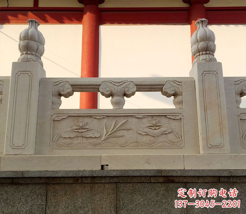 太原园林石浮雕栏板景观石雕 (2)