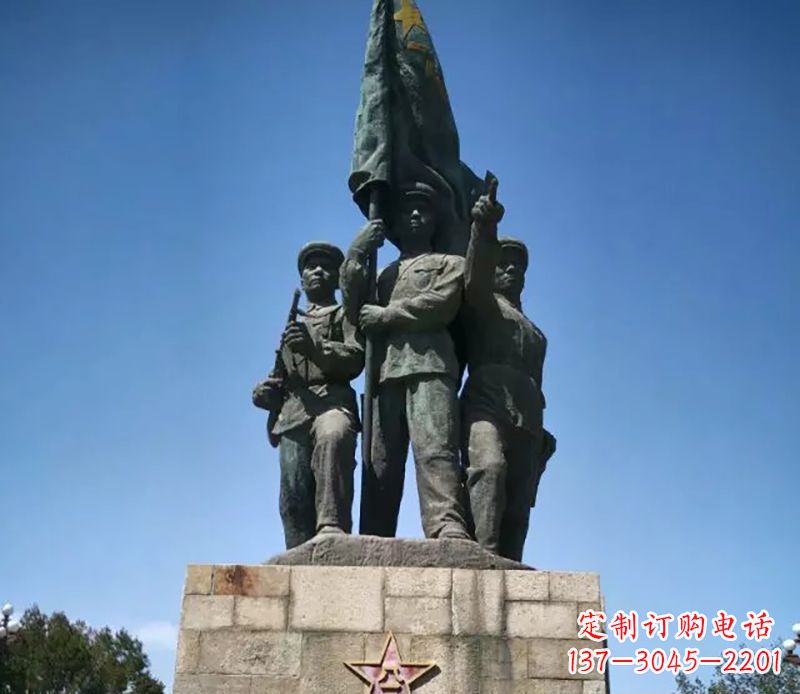 太原战士革命广场铜雕