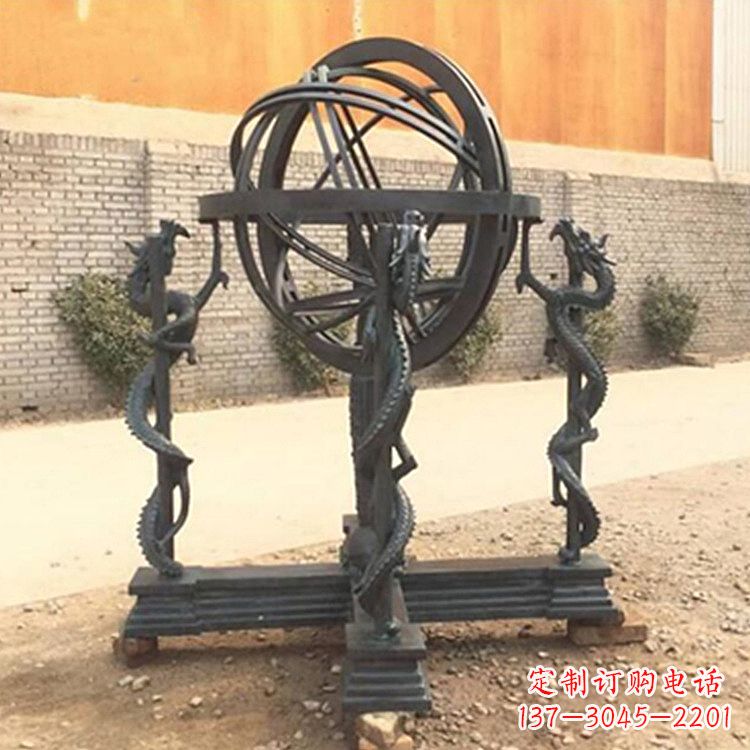 太原张衡天体仪浑天仪雕塑摆件