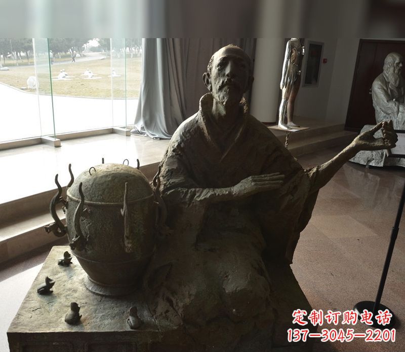 太原张衡铜雕