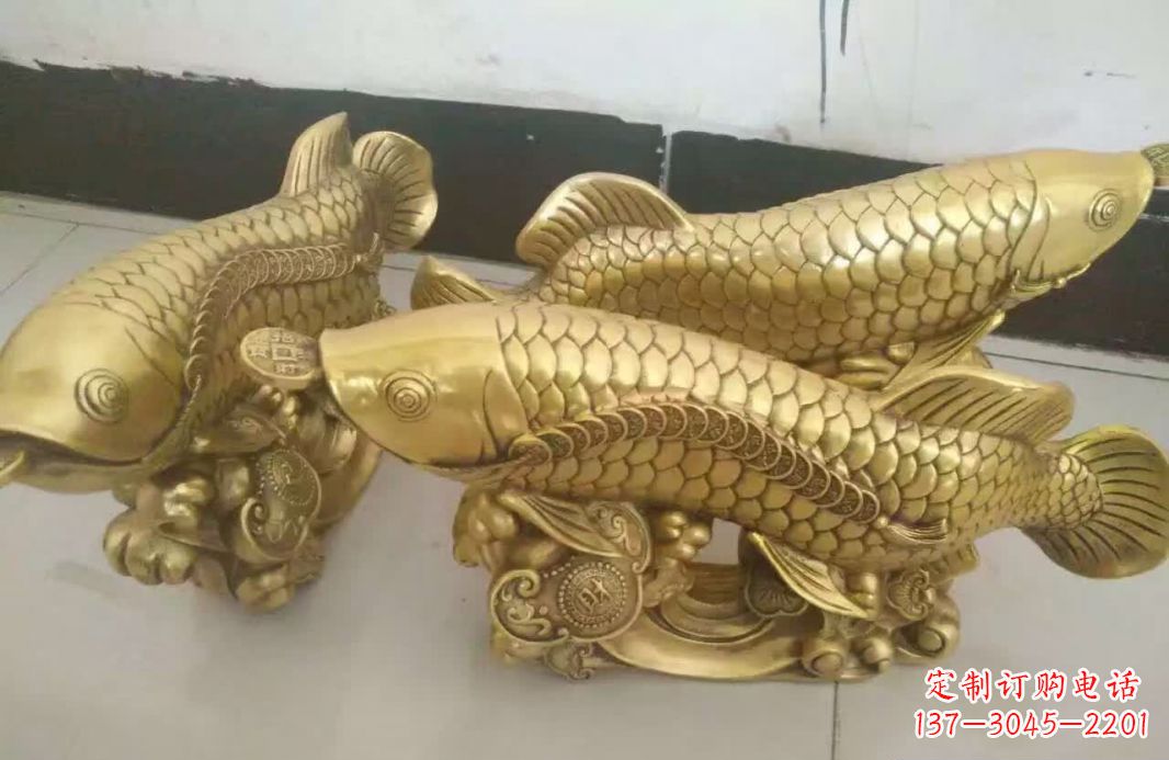 太原招财金龙鱼雕塑