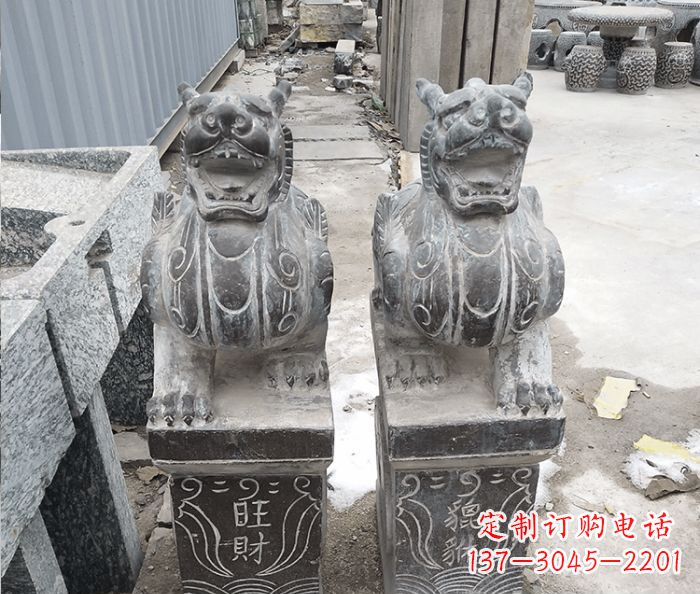 太原招财神兽貔貅石雕 (2)