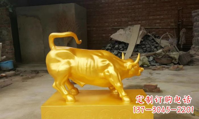 太原招财铜牛雕塑 (2)