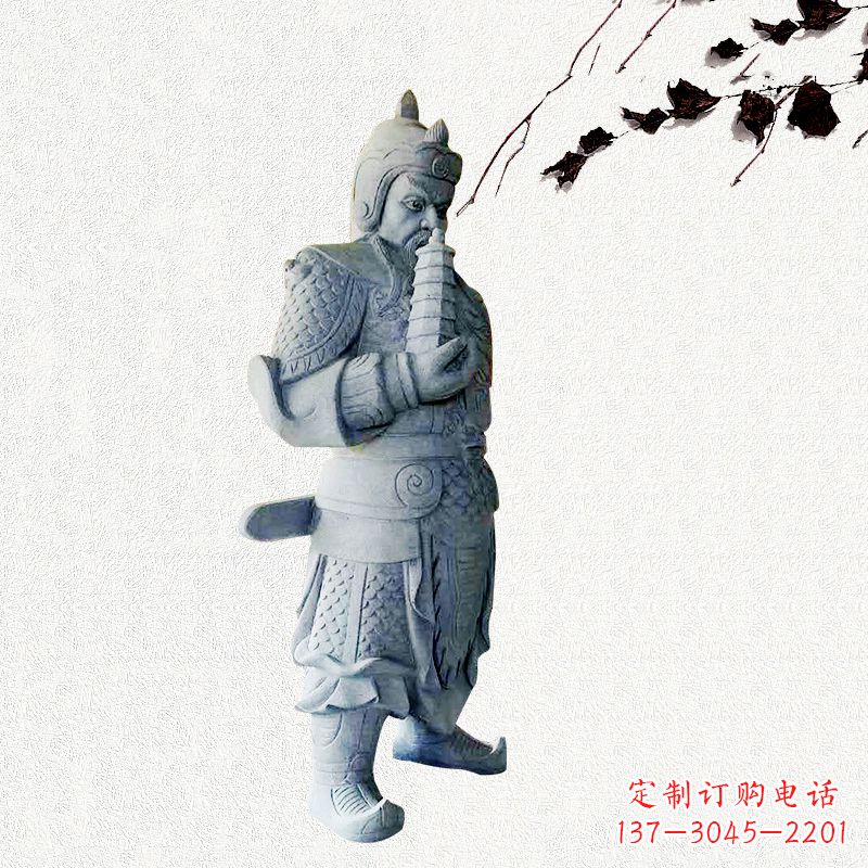 太原中国古代神话中的托塔天王石雕塑