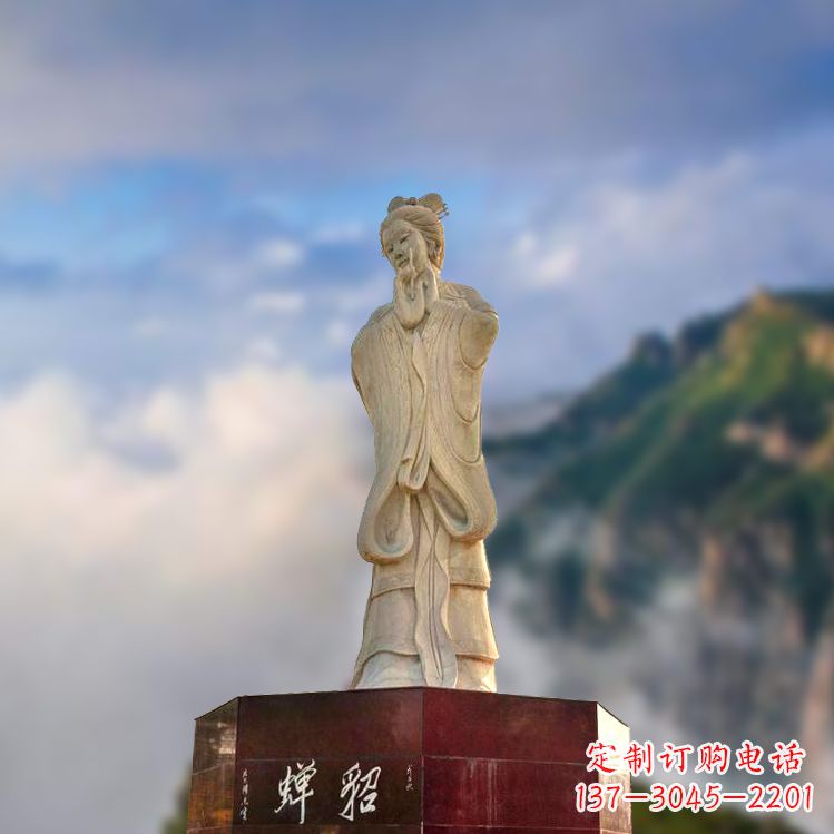 太原中国古代四大美女之貂蝉景观石雕