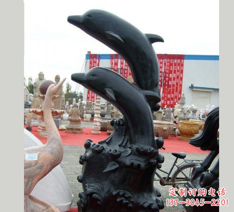 太原中国黑海豚石雕
