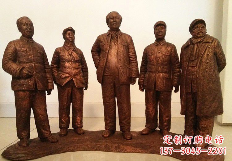 太原中国近代伟人系列铜雕像
