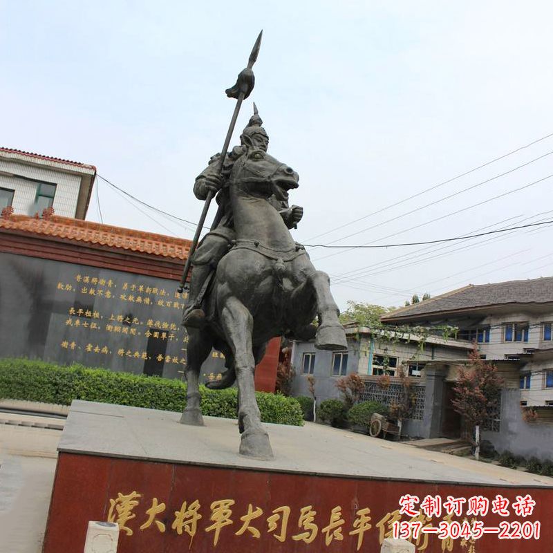 太原中国历史名人汉朝著名将领民族英雄卫青铜雕塑像
