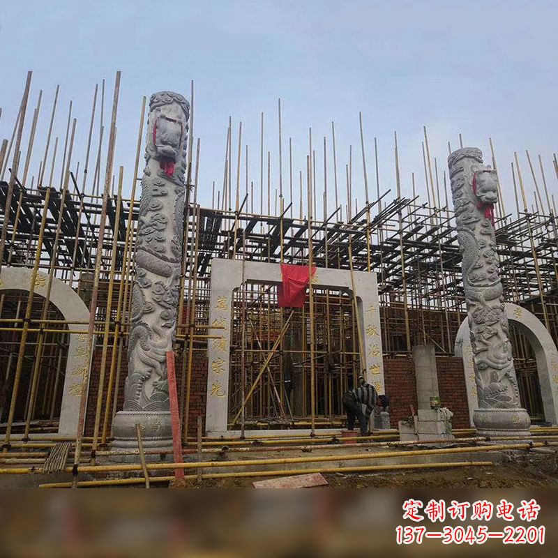 太原中国龙柱石雕