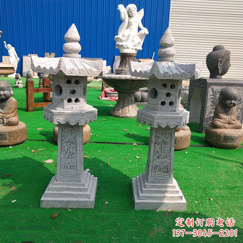 太原中式大理石灯笼